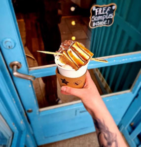 The marshmallow Lady Hot Chocolate Edinburgh