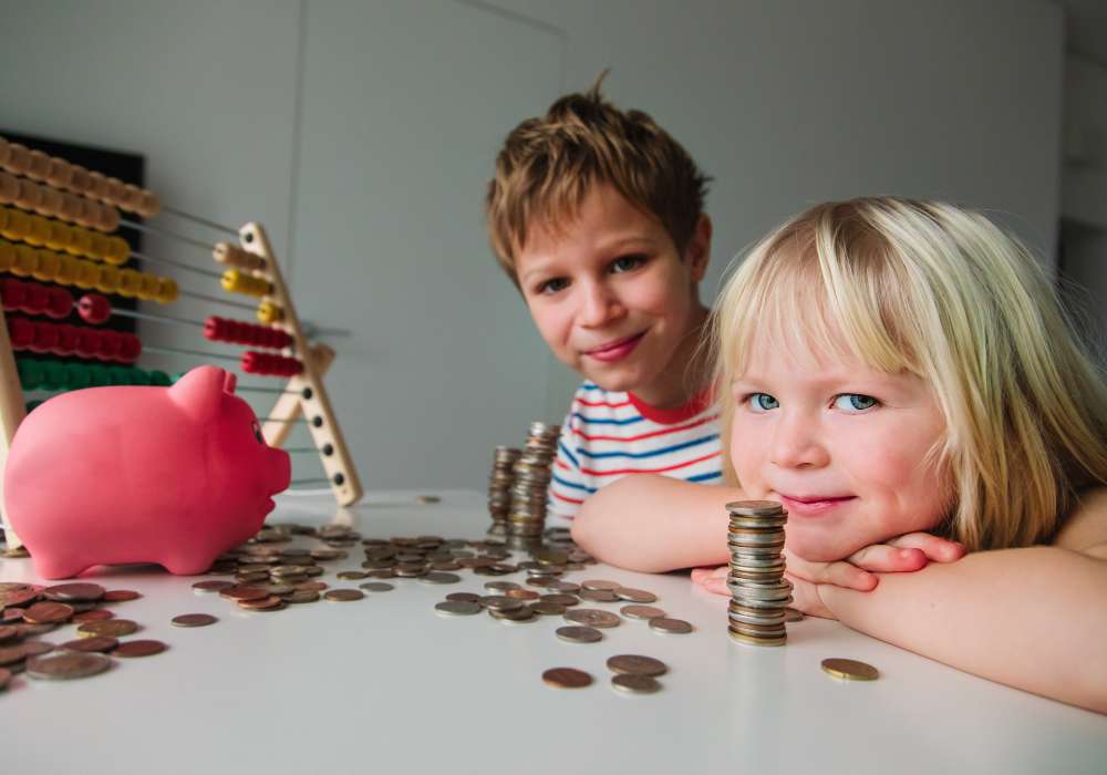Kids learn about money in Edinburgh
