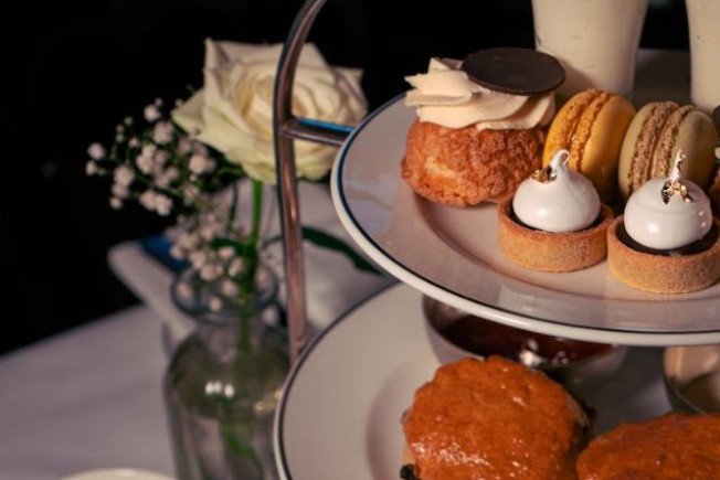 afternoon tea in the Dome in Edinburgh