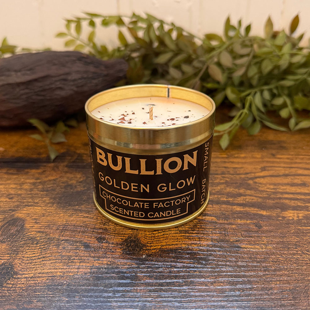 bullion golden glow chocolate candle