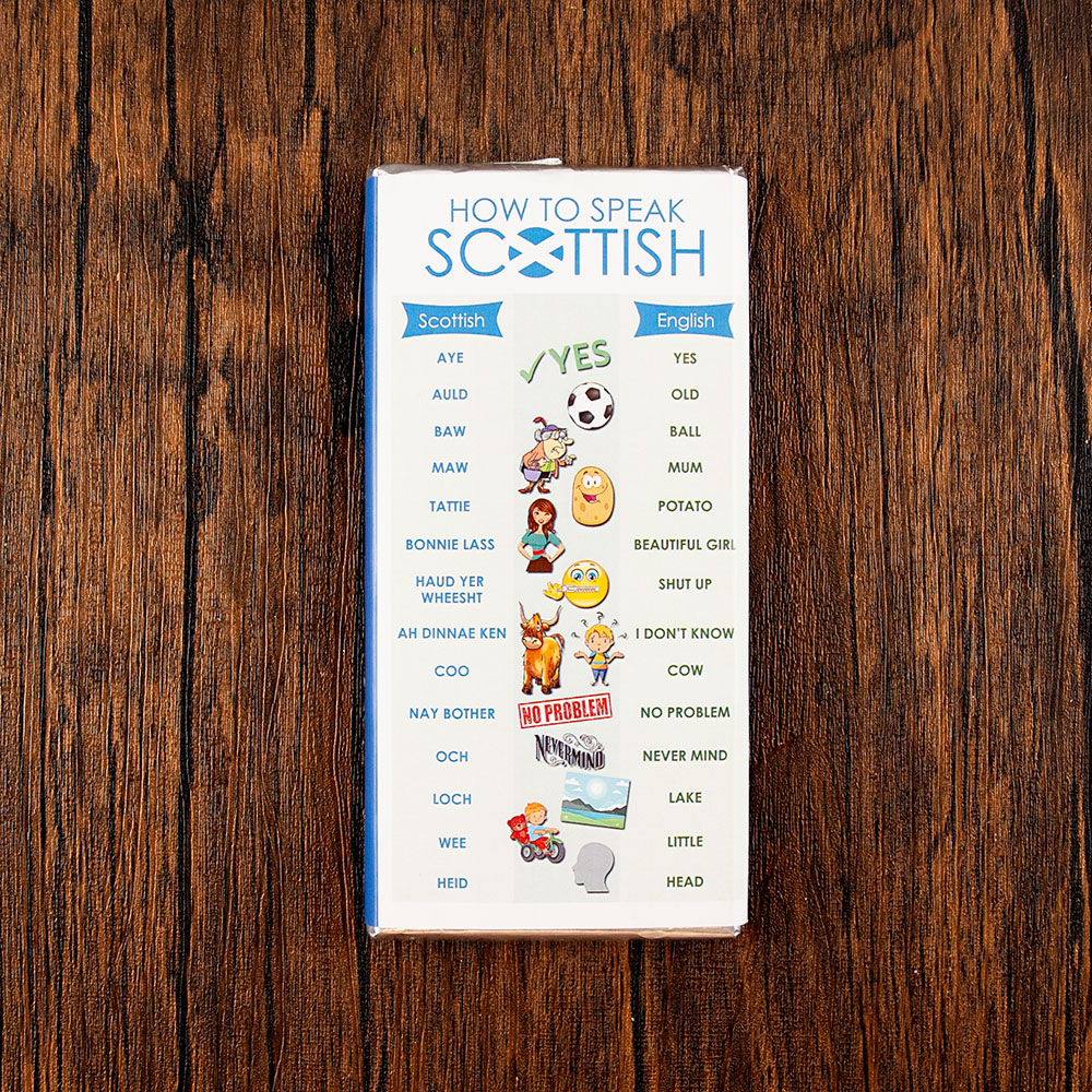 scottish novelty chocolate bar