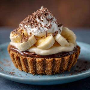 Chocolate and banoffee pie