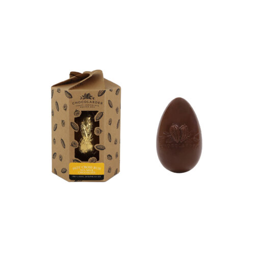 Easter egg hot cross bun by Chocolarder
