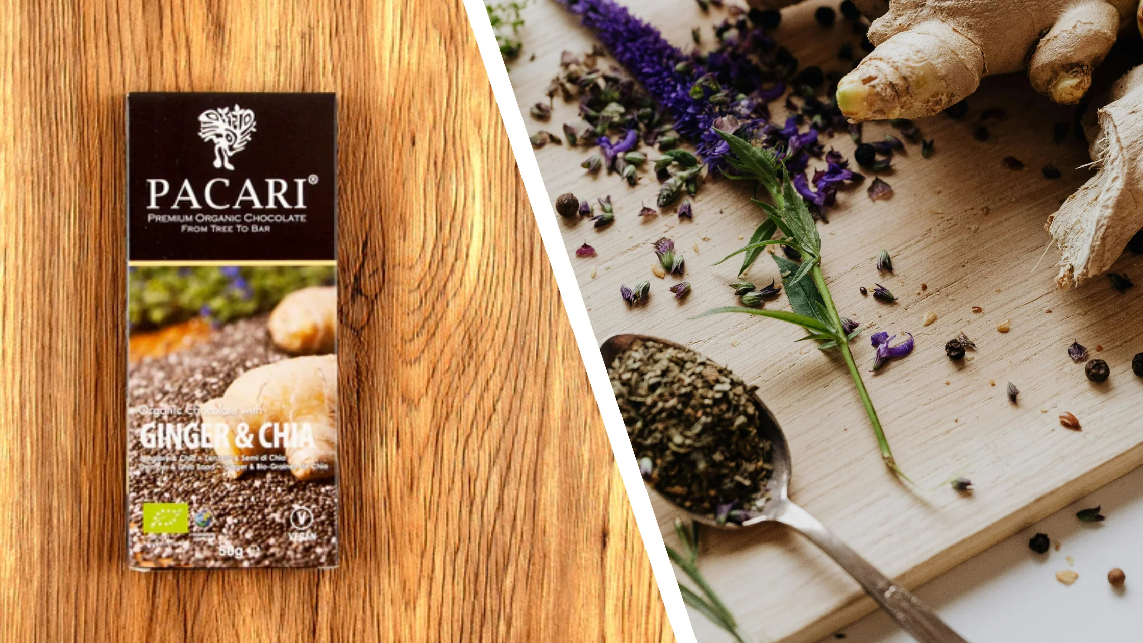 Ginger and Chia Pacari Chocolate