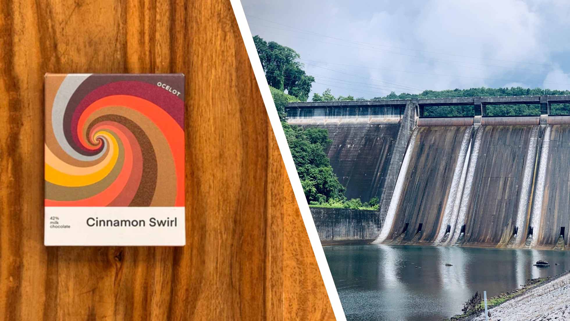 Hydroelectric powered paper mill and Ocelot Cinnamon Swirl