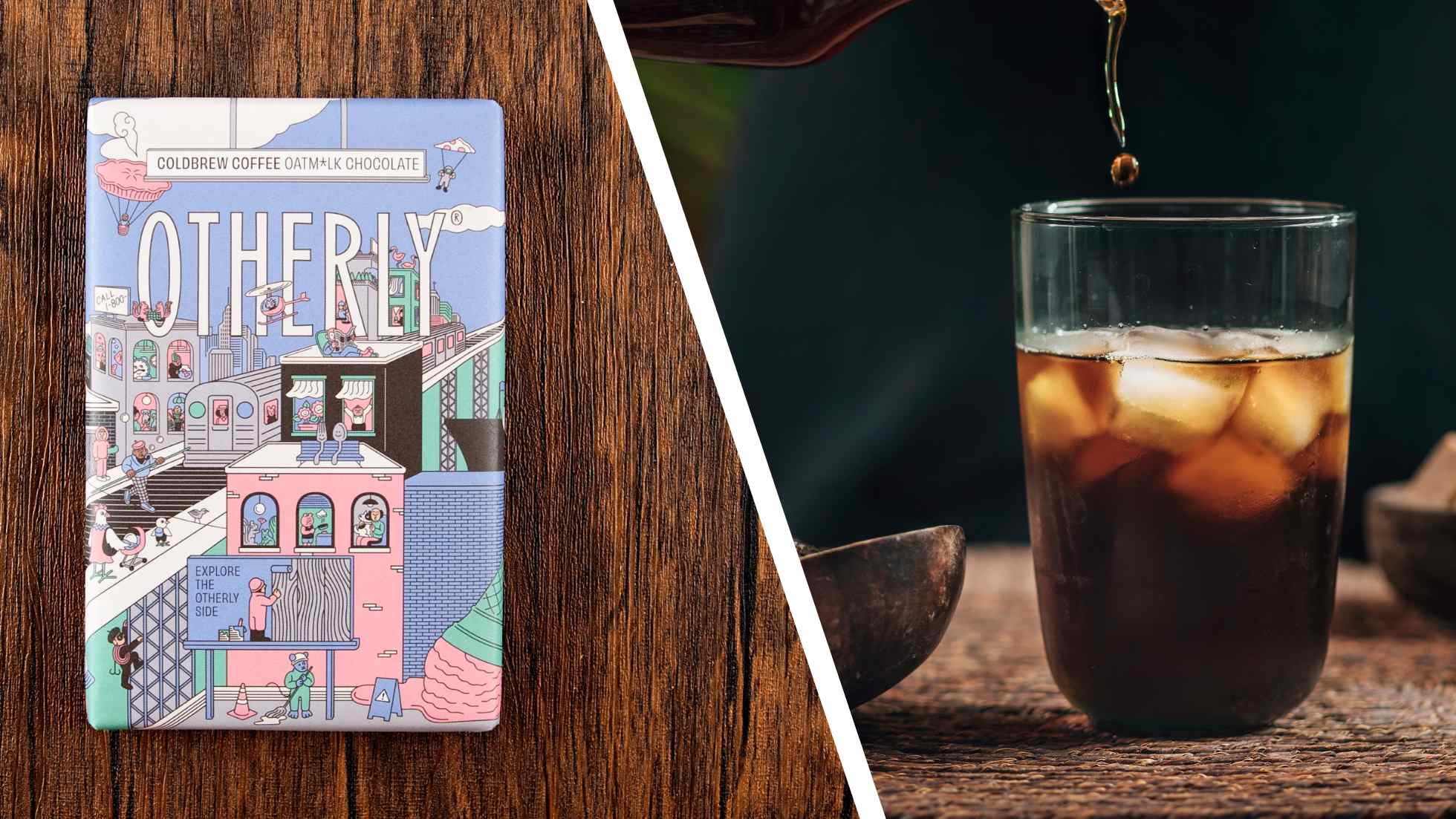 Otherly cold brew coffee bar and a cold brew coffee drink