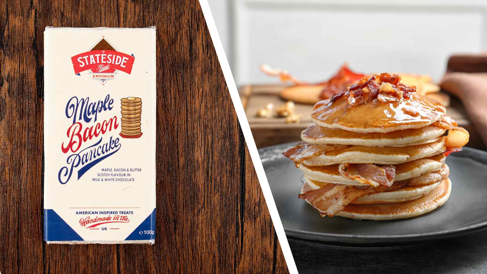 Maple Bacon Pancake Chocolate Bar from Stateside